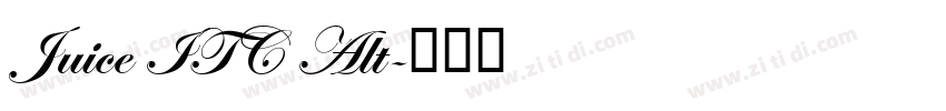 Juice ITC Alt字体转换